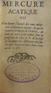 Mercure Arcatique, par le Rd Bernard, 1697