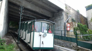 Funiculaire arrivée station buvette Cachat