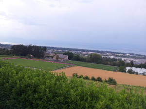 vue sur le chateau du club de foot Evian thonon gaillard