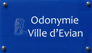 Odonymie Évian-les-Bains, noms des rues et autres voiries